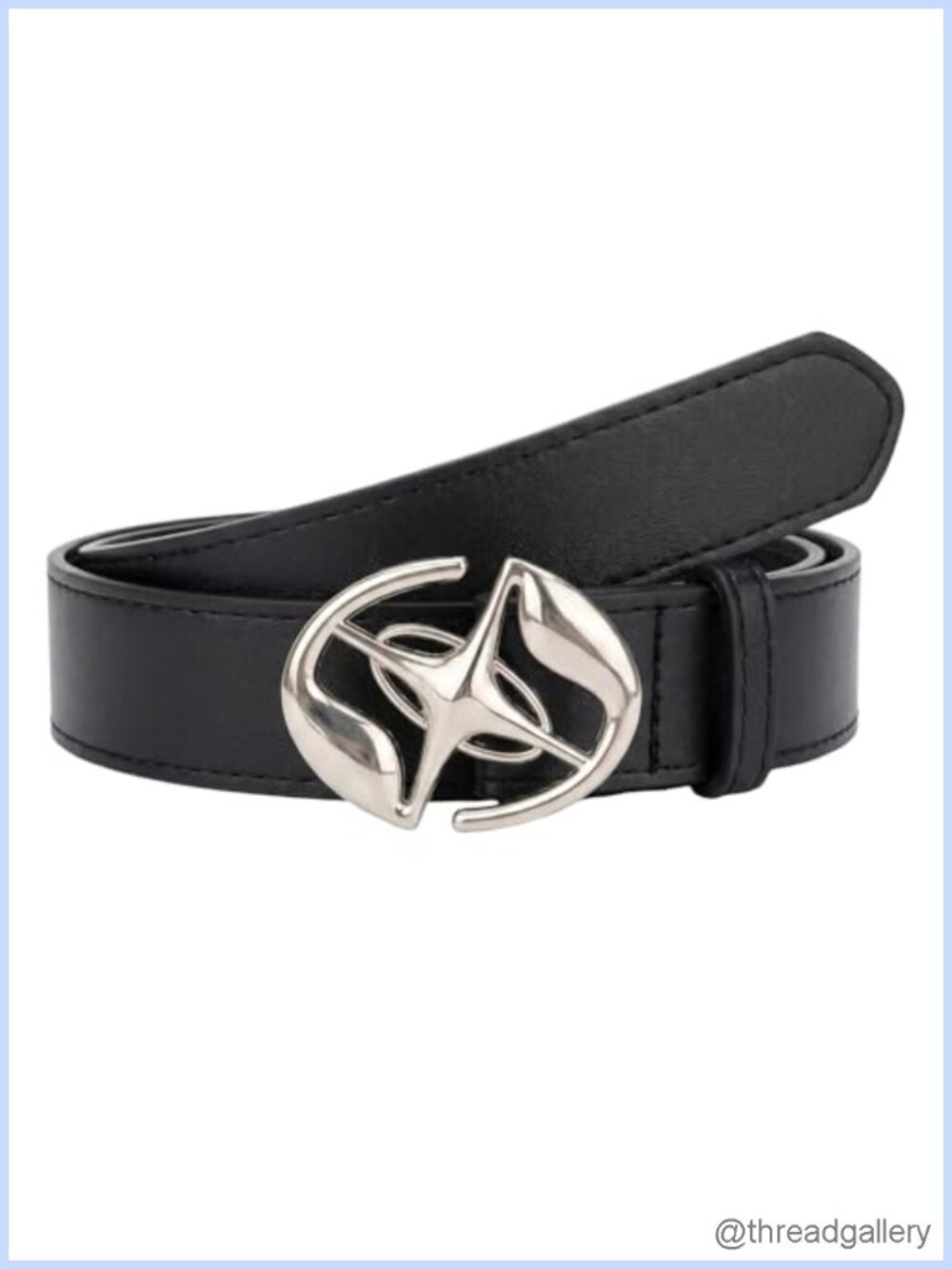 Star Metal Buckle Faux Leather Y2K Gothic Punk Streetwear Belt Waist